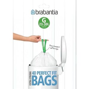 BRABANTIA AFVALZAK MAAT G 30LT (40 STUKS)