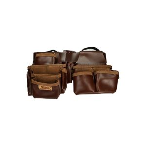 D4E GEREEDSCHAPSGORDEL DELUXE LEDER DONKERBRUIN