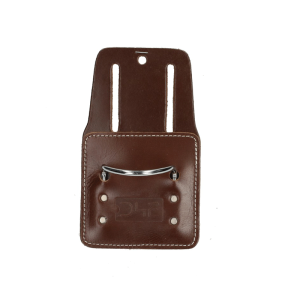 D4E LEDEREN HAMERHOUDER IN DONKERBRUIN TOPNERFLEER