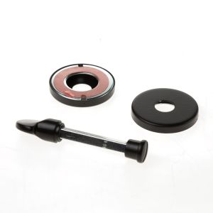 ROZET ALUMINIUM ZWART ZELFPL. MONTAGE  TOILET WC VRIJ/BEZET