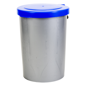 GRIPLINE-A AFVALCONTAINER 55L GRIJS BLAUW DEKSEL
