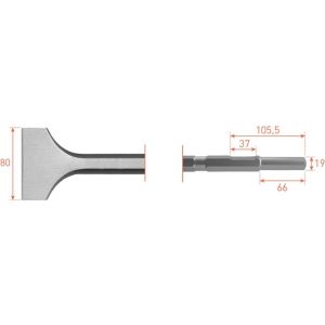 6-KANT 21/19X61 SPADEBEITEL