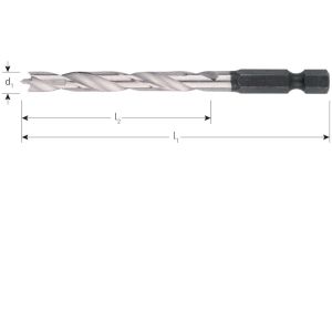 HOUTSPIRAALBOOR, 1/4