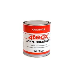 4TECX ACRYL GRONDVERF ZWART 0,75LTR