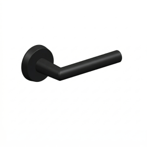 D4E ALU BUITENDEUR ROZET ZWART MET VASTE KRUK L90-20-MODEL