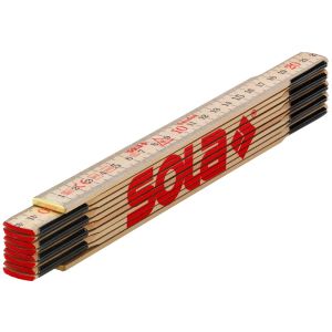 VOUWDUIMSTOK HOUT 2M H 2/10 BLANK, EG-KLASSE 3,