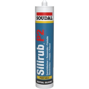 SOUDAL SILIRUB P2 ZWART 310ML