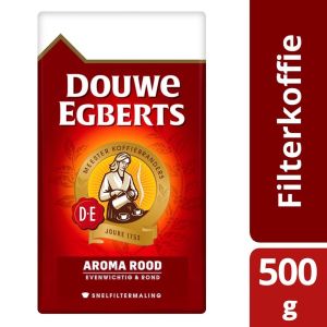 DOUWE EGBERTS DE ROOD KOFFIE SNELFILT. 500GR