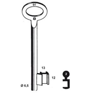 KELDERBANDSL DOP 6.5MM    91N/02