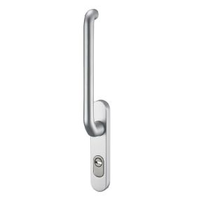 D4E HEFSCHUIFDEURGREEP BUITEN F1 ALU 40X185X16 AFGER MET KTB PC69
