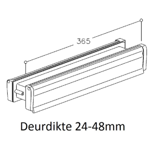 BRIEVENBUS 3230 BINNEN WIT BUITEN EV1 DEURDIKTE 24-48MM