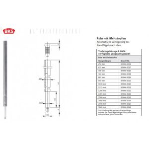 STANG M6 BOVEN A=1200MM