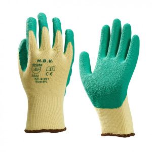 HANDSCHOEN GROEN GECOAT MAAT:L